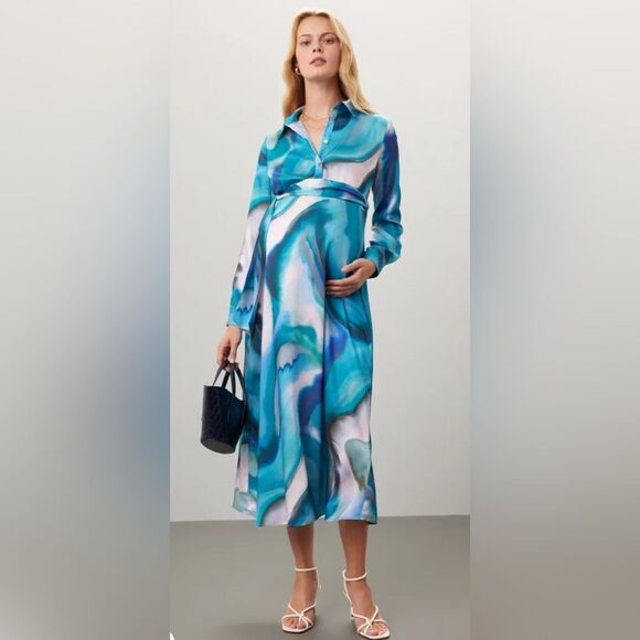 PIETRO BRUNELLI MATERNITY Anne Dress Size Medium - Picture 1 of 9